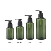 Bouteille de lotion à pompe à épaule inclinée avec impression de logo personnalisé, 100 ml, 500 ml, distributeur rechargeable pour gel douche, shampoing, cosmétiques