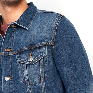 Veste en jean en coton de haute qualité, nouvelle collection, personnalisée, tendance, pour hommes, en gros - Product Image 3