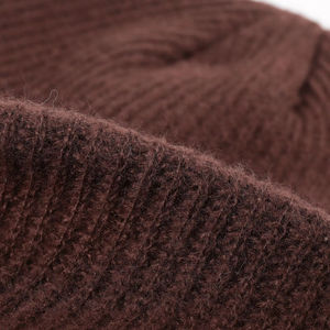 Pure Quality Casual Wear Precio barato Beanie Cap Superventas Cálido de punto Sólido Personalizado Color Hombres Beanie Cap - Product Image 4