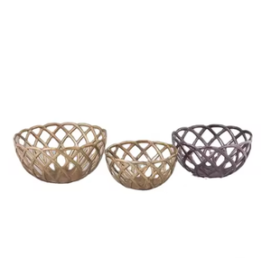 Cuencos para servir frutas de primera calidad, diseño creativo, Decoración de mesa de cena, cuenco de servidor, cuencos de Metal de forma redonda de alta calidad - Product Image 1