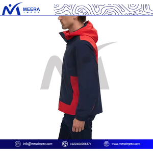 Men's Stylish <b>Lightweight</b> Waterproof Hooded Windbreaker <b>Jacket</b> for Outdoor Sport & Winter <b>Running</b> High Street Style Front Logo - Product Image 4