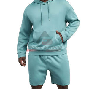 Precio al por mayor Hombres Sudaderas con capucha Conjunto corto Personalizado Logo Sudaderas con capucha Conjunto corto transpirable - Product Image 2