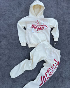 Speedy Industry 100% algodón pulóver chándal de gran tamaño de alta calidad de peso pesado térmico transpirable tela Puff impresión invierno - Product Image 4