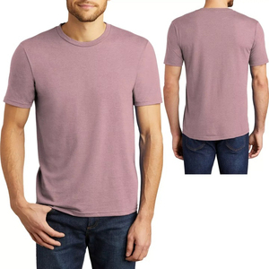 T-shirt épais et uni pour hommes, t-shirt surdimensionné 100% coton personnalisé lourd de luxe en vente en gros - Product Image 4
