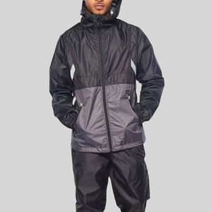 Ensemble survêtement coupe-vent personnalisé pour homme, respirant, léger, en nylon tissé, à capuche, coupe-vent, ensemble 2026 - Product Image 5