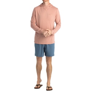 Sudadera con capucha de pesca de manga larga ligera para hombre con logotipo personalizado 2025, camisa con estampado sólido de secado rápido, protección de alta calidad - Product Image 3