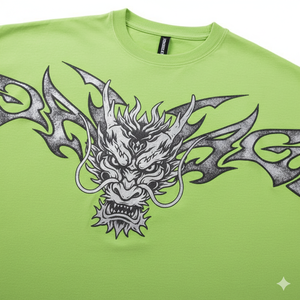 Camiseta Bordada de Diseño Nuevo y Alta Calidad para Mujer, Transpirable, Estilo Urbano, Corte Holgado, Talla 2XL - Fabricante Mayorista - Product Image 3