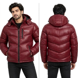 Men Puffer Jacket Featuring Soft Insulated Filling Comfortable Lining And Modern Men Puffer Jacket <b>Lightweight</b> Casual <b>Coat</b> - Product Image 6