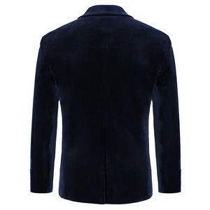 <span class=keywords><strong>Blazer</strong></span> de soirée en <span class=keywords><strong>velours</strong></span> pour <span class=keywords><strong>homme</strong></span> OEM, élégant, à revers cranté, à deux boutons, veste en <span class=keywords><strong>velours</strong></span> <span class=keywords><strong>bleu</strong></span> pour <span class=keywords><strong>homme</strong></span>, costume - Product Image 3