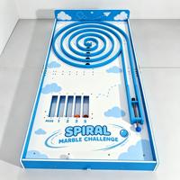Jeu de défi en spirale portable en marbre, jeu de table de compétences pour événements, location, fêtes, team building, événements d'entreprise