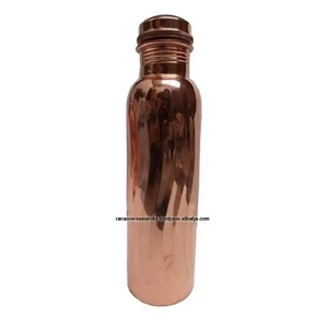 Nueva llegada de botella de agua de cobre de grado superior, botella de agua potable con tapa para buenos beneficios de salud de Ayurveda del fabricante - Product Image 6
