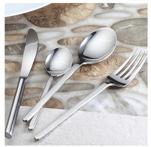 Bestek-Juego de cubertería de plata personalizado, Set de 4 cubertería de acero inoxidable, cuchillo, cuchara, tenedor, para Hotel y restaurante - Product Image 6