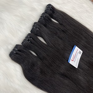 El mejor precio al por mayor extensiones de cabello liso de trama 100% cabello virgen natural Remy vietnamita de lujo con colores naturales - Product Image 5