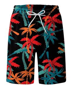 Pantalones cortos de verano de cintura alta unisex, bañadores ecológicos de longitud corta con cordón, estampado sublimado, moda de playa - Product Image 4