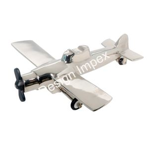 Modèle d'avion nickelé décoratif élégant avion OEM ODM vaisselle personnalisée Showpiece modèles d'avion à bonnes affaires - Product Image 6
