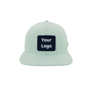 Wholesale 6-Panel Golf Hat with Inner Seam Tape Woven Tag Perforated Laser Cut Breathable Waterproof Snapback Custom Golf Cap - Product Image 3