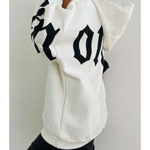 Premium Quality Baggy Winter Solid Long-Sleeve Stylish Hooded Pullover Front Pocket Knitted 100% Cotton New Fashionable <b>Tops</b> - Product Image 5