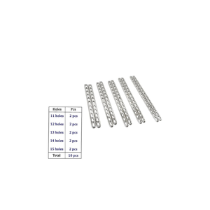 Placa de bloqueo de peroné lateral distal Titanium3.5mm Juego de 12 piezas Placas de peroné lateral de grado alemán de calidad superior CE - Product Image 5
