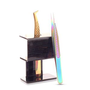High Quality Private Label Eyelash Tweezers Display Stand Beauty <b>Makeup</b> Tool <b>Removable</b> Lash Tweezers Stand Grafting Tools - Product Image 5