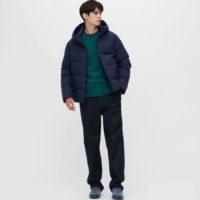 Nouvelle Veste d'Hiver Rembourrée Fine et Imperméable pour Homme 2026, Réversible, Écologique, à Capuche, 100% Nylon, Chaude, pour Activités de Plein Air