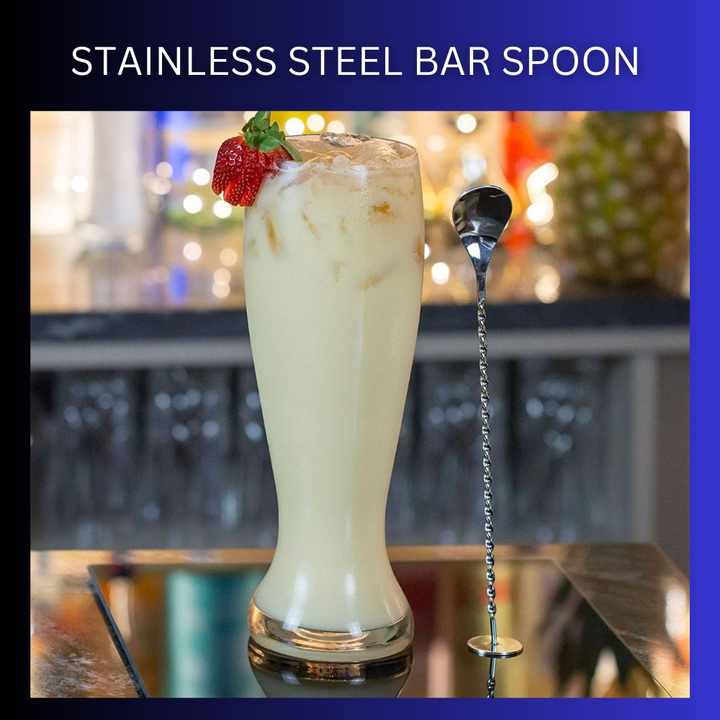 Hot Selling Wholesale Long Handle Cocktail Spoon Bar Spoon Stainless Steel Mixing Spiral Pattern Bartender Tools Barware