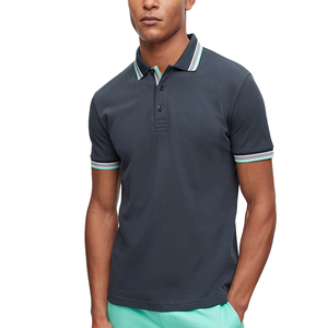 T-shirt à manches courtes pour homme en coton/fibre de bambou de haute qualité, séchage rapide, haute visibilité, respirant, tissu tricoté compressé - Product Image 1