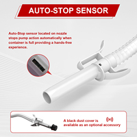 Pompe de transfert de carburant électrique portable en plastique, débit de 2,4 gallons/minute, fonctionne sur batterie, pour voiture, bateau, usage industriel