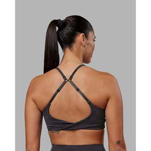 Sujetador deportivo con estampado Twist, ajustable, push-up, ropa deportiva, talla grande, color Dark Storm Wash - Product Image 2