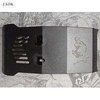 Protection de moteur en acier inoxydable noir pour vélo électrique Surron Ultra Bee, plaque de protection du châssis