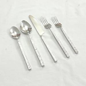 2025 Hot Selling Stainless Steel <b>Flatware</b> <b>Set</b> With Woven Wicker Handle Silverware Cutlery <b>Set</b> Spoon Fork <b>Flatware</b> <b>Set</b> Tabletops - Product Image 5