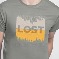 T-shirt en toile imprimé tendance à col rond pour homme avec motif graphique élégant, 100 % coton, respirant, coupe décontractée