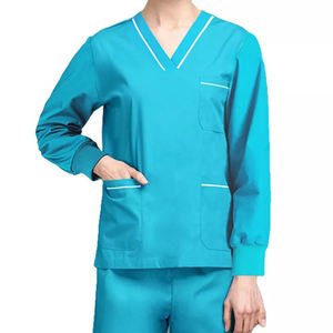 La mejor calidad Unisex Enfermería Scrubs Hospital Trajes de verano Quirúrgico Scrub Sets Plus Size Uniforme para el personal de los médicos - Product Image 6