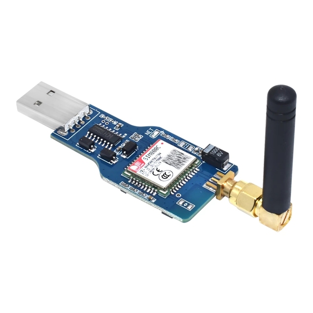 USB to GSM Module Quad-band GSM GPRS SIM800C SIM800 Module For Wireless BT Module SMS Messaging With Antenna