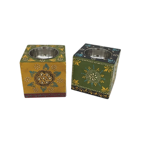 กระถางธูปไม้ทาสีด้วยมือออกแบบได้ตามต้องการขนาด - Product Image 1