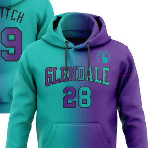 Sudadera con Capucha Sublimada con Degradado Personalizado, Sudadera Deportiva con Logotipo Personalizado para Equipos, Diseño de Logotipo OEM, Suministro de Fábrica - Product Image 4