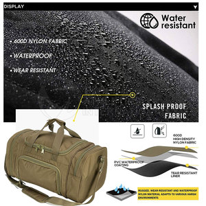 Bolsa de lona de gimnasio de gran capacidad personalizada de alta calidad para uso al aire libre, impermeable, hecha en Pakistán, mordaza de gimnasio - Product Image 6