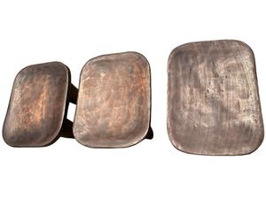 Silla de Hotel Hecha a Mano con Diseño Tradicional de Madera Maciza, Rellena de Espuma, Madera de Mango Reciclada, Asiento Marrón Antiguo para Sala de Estar - Product Image 1