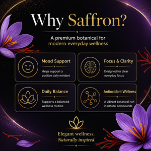 Advanced <strong>Saffron</strong> Extract Formula 60 Count Capsules for Calm &amp; Vitality Vegan Friendly Dietary Supplement Private Label - Product Image 3