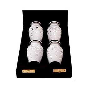Custom Color Fancy American Style Biodegradable <b>Keepsake</b> Urn for Human <b>Pet</b> <b>Ashes</b> 3 Cubic Inch Capacity Aluminum Matt Finish for - Product Image 5