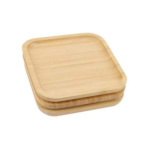 Precio barato superventas plato de bambú natural con forma cuadrada para juego de cocina de 3 platos de alta calidad en Vietnam - Product Image 3