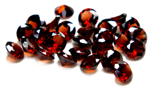 พลอยโกเมนธรรมชาติสีแดงอัญมณีมีค่าขนาดสอบเทียบหลวมสำหรับการตั้งค่าเครื่องประดับ - Product Image 2