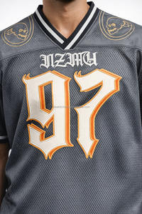 เสื้ออเมริกันฟุตบอล OEM คุณภาพสูง ขายส่ง ออกแบบเองได้ ผลิตจากโพลีเอสเตอร์ 100% แขนสั้น ระบายอากาศ ป้องกันแบคทีเรีย ลดราคา - Product Image 3