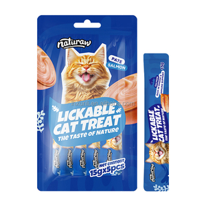 Barritas <span class=keywords><strong>de</strong></span> Salmón para Gatos, Refuerzo Inmunológico, Sin Granos, con Pollo, Pato y Atún, Puré para Gatos, Snack Portátil, Premios para el Entrenamiento <span class=keywords><strong>de</strong></span> Gatos - Product Image 4