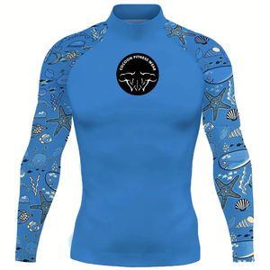 Men's Workout Compression Shirt Breathable UPF50 Eco-Friendly Quick Dry Running T-shirt Turtleneck Long Sleeve <b>Rash</b> <b>Guard</b> Gym - Product Image 4