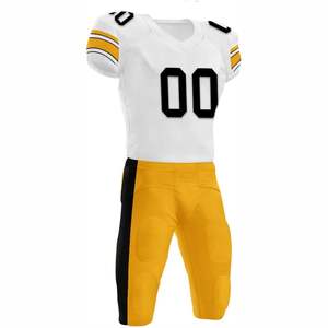 Conjunto de Uniforme de Fútbol Americano Transpirable de Alta Calidad para Adultos - Jersey Personalizable de Manga Corta para Entrenamiento y Torneos - Product Image 6