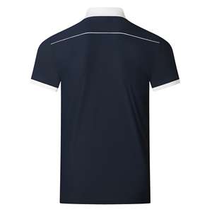 Camisa de Manga Corta para Hombre de Alta Calidad, Bordada, Sólida, Transpirable, Estilo Caballero Ecuestre, Verano, Corte Ajustado, Cuello de Solapa - Product Image 5