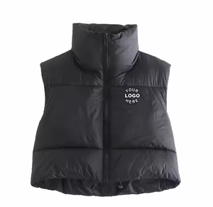 Hiver Noir Doux Léger Casual Sleeveless Man Bubble Jackets Puffer Down Vest - Product Image 2