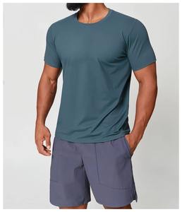 เสื้อยืดออกกำลังกายฤดูร้อนสำหรับผู้ชาย คุณภาพสูง น้ำหนักเบา ขนาดสั่งทำได้ ลำลอง 88% โพลีเอสเตอร์/12% สแปนเด็กซ์ รับสกรีนโลโก้ - Product Image 3