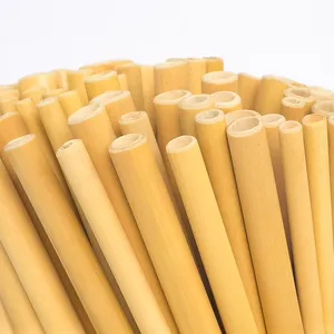 Hochwertige wieder verwendbare Baboo-Strohhalme-Premium-Bambus strohhalme und Bambus besteck