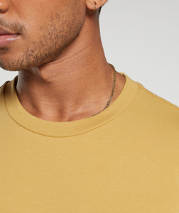 Wholesale 100% Cotton Men's Gym Workout T-Shirts Customized Oversized Half Sleeve Drop Shoulder Loose Fit Solid Knitted Letters - Product Image 4